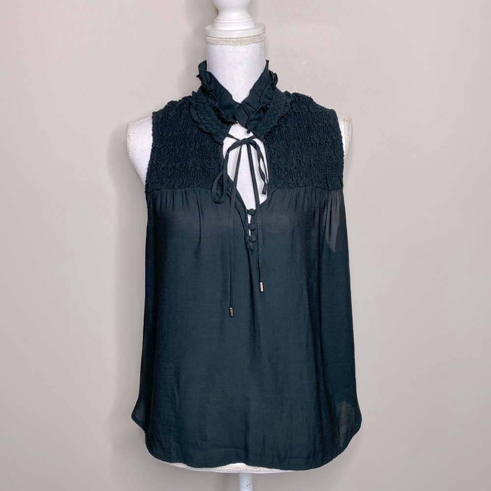 Free People Sleeveless Ruffle Blouse - Picture 2 of 7